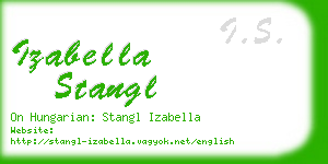 izabella stangl business card